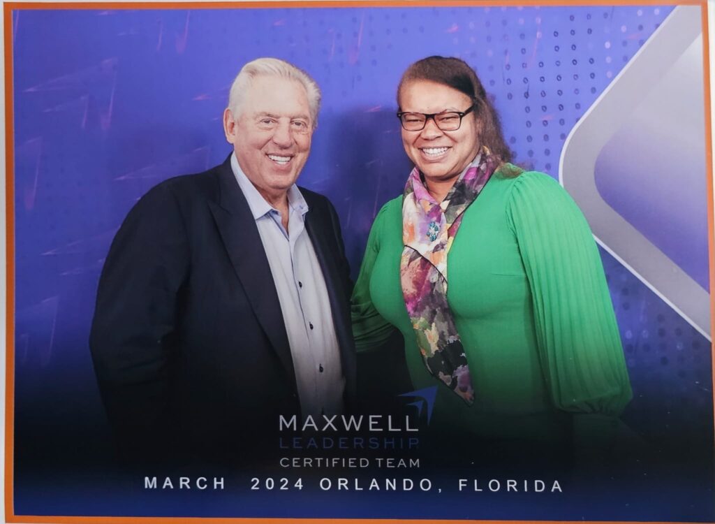 Deborah and John Maxwell at the 2024 Florida Leadership Conference