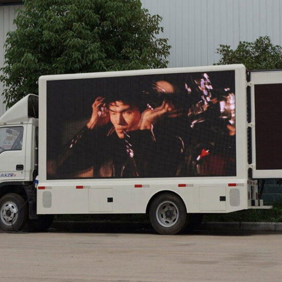 A mobile event truck advertising